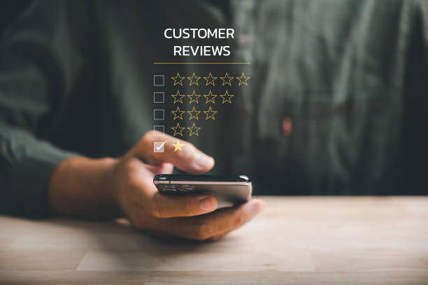 istock Unhappy client rates 1 star on social media using a smartphone 1836865033
