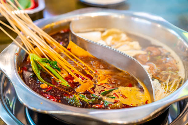 istock Original spicy hot pot (Chuan Chuan) at restaurant in Chengdu, China 1836880401