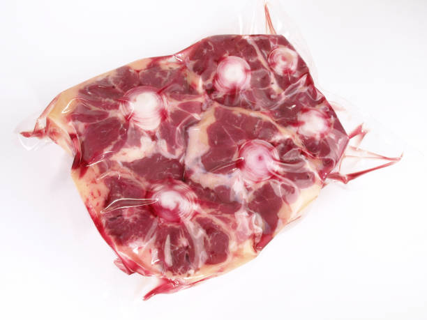istock Raw Oxtail Pieces in a Vacuum Bag - Isolated 1836908822