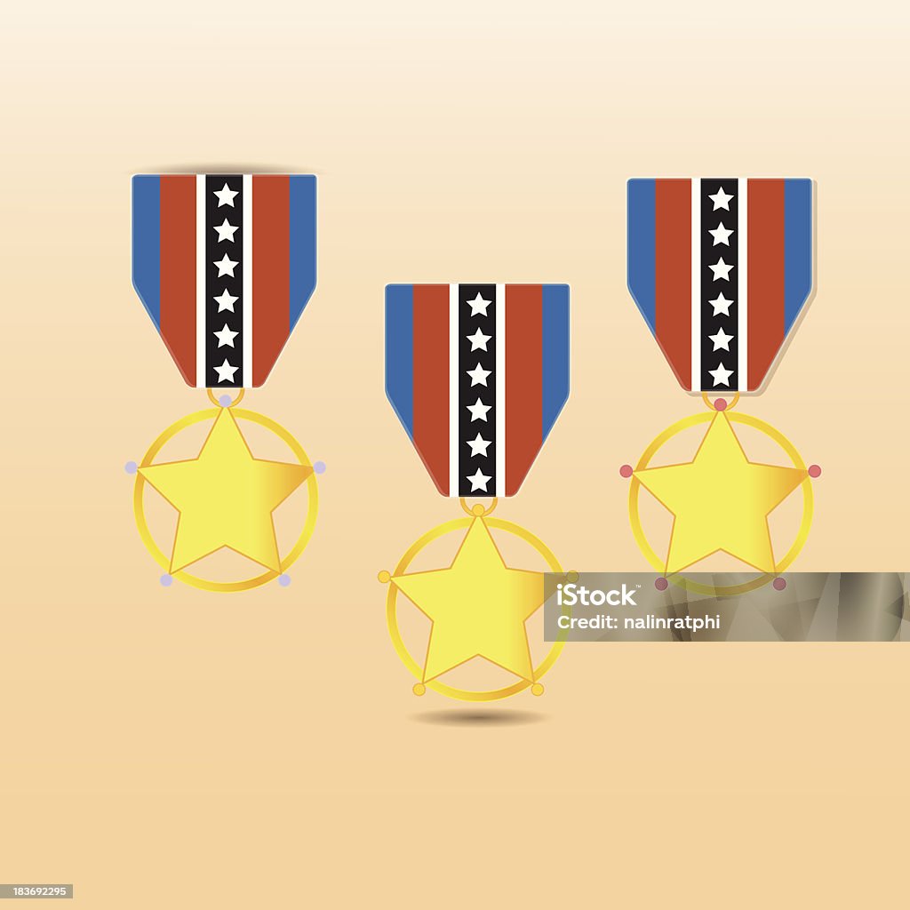 Star medal nagrody z Pasek na szyję - Grafika wektorowa royalty-free (Brąz)