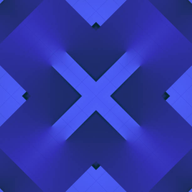 istock Kaleidoscopic background with trendy blue colored gradient. 3d rendering digital illustration 1836927350