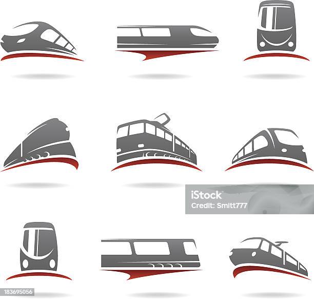 Train Set Vector Stock Illustration - Download Image Now - Train - Vehicle, Speed, Business