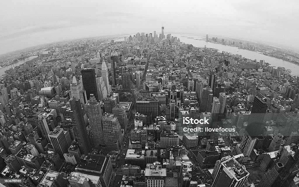 Volare sopra Manhattan - Foto stock royalty-free di Ambientazione esterna