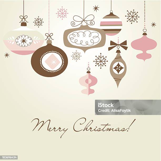 Retro Christmas Ornaments Stock Illustration - Download Image Now - Abstract, Celebration, Christmas