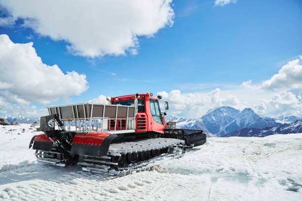 istock Snowmobile car for transporting people and cargo 1836980579
