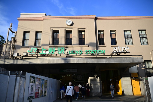 Ueno Station in Tokyo, Japan - 10/11/2023 15:06:47 +0000.Ueno Station is a major railway station in Tokyo's Taito ward.