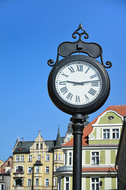istock Old clock on the street 183699950