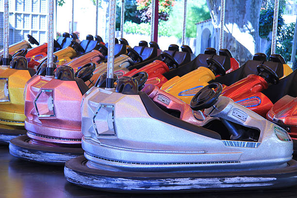 istock Dodgem cars in a row 183702053