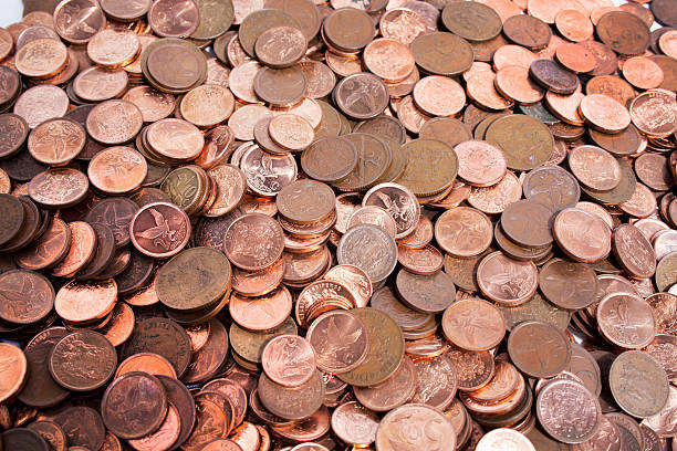 istock Scattered Collection Of South African Coins 2 183702431