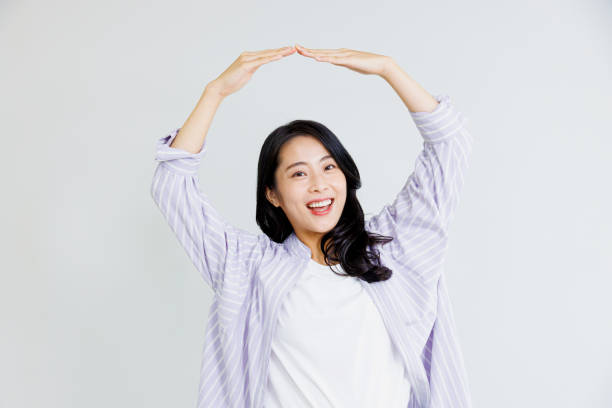istock Asian woman with Yes gesture 1837038741