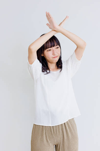 istock Asian woman with Yes gesture 1837051372