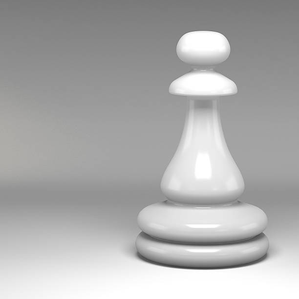 3d chess pieces stock photo
