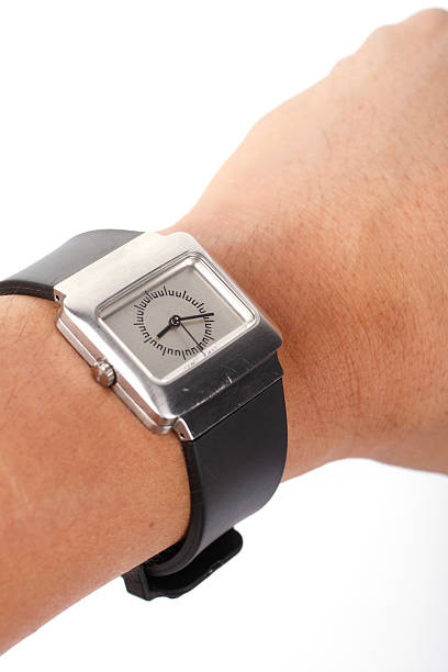 istock Smart watch in wrist isolated on white background 183707182