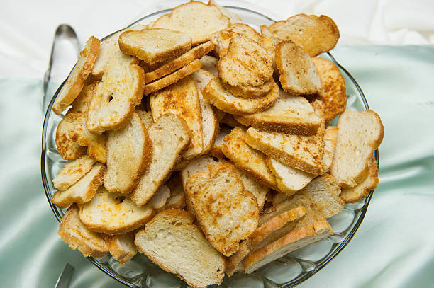 Bowl full of bread.