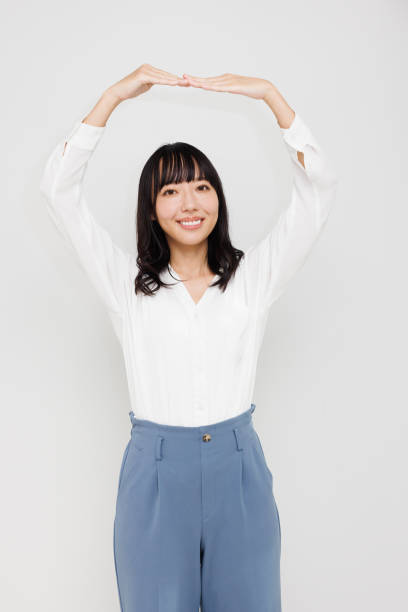 istock Young Asian woman with Yes gesture 1837112852
