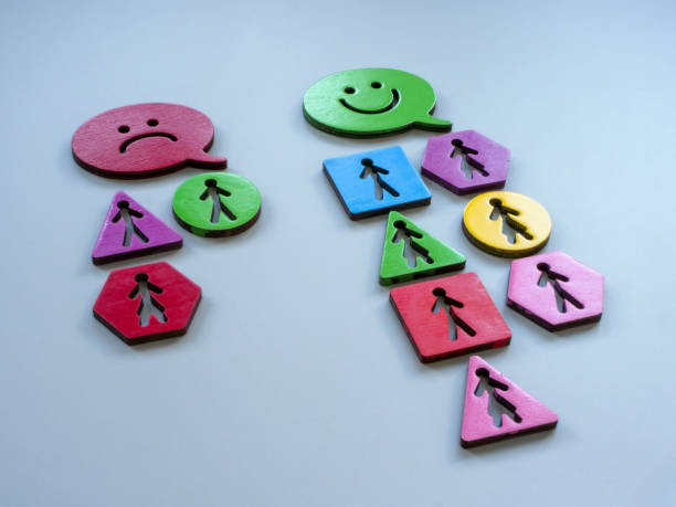 istock Client figures. Negative and positive customer reviews. 1837145789