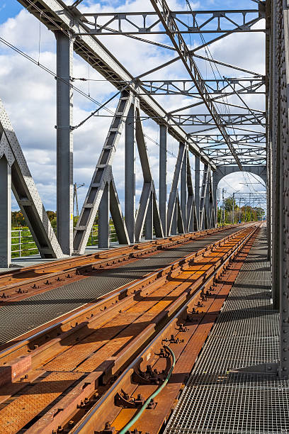 istock Historical railway bridge in Tczew, Poland 183720896
