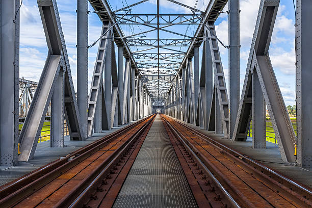 istock Historical railway bridge in Tczew, Poland 183720900
