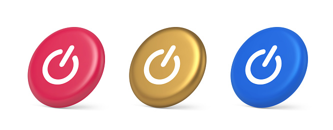 Shutdown Turn On Off Button Energy Switch Power Start Stop Web App ...
