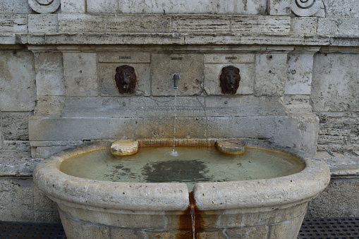 raw non edited photo of old fountain in the old town
