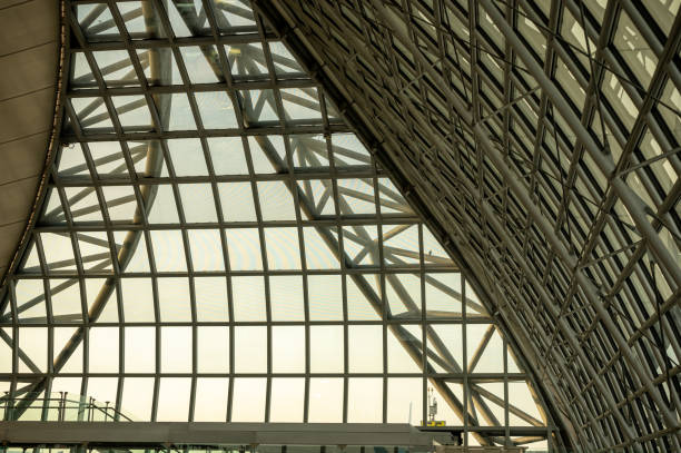 istock the modern structure of building terminal at airport 1837264872