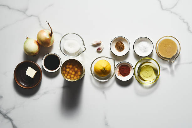 istock Hummus with caramelized onions in white bowl on light background 1837278793