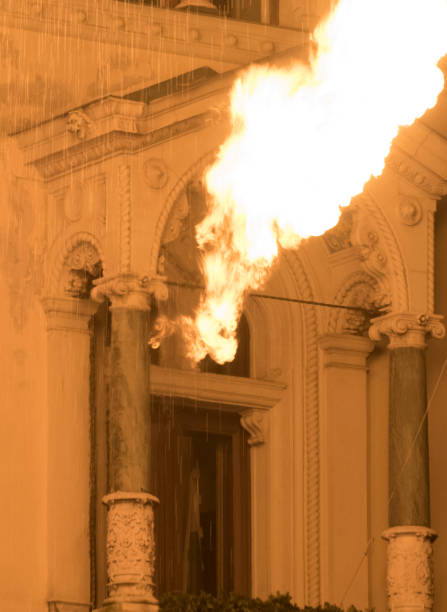 istock extinguishing water used in firefighting 1837305912