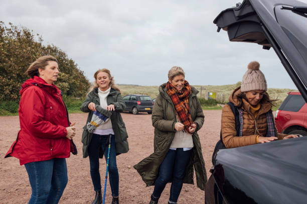 istock Four Women Gear Up for Nature 1837327659