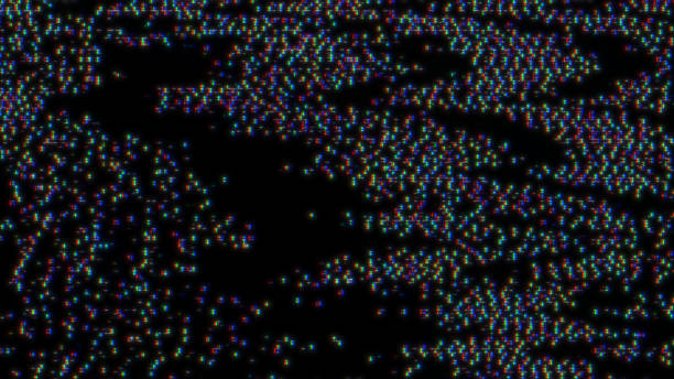 istock Glitch noise static television VFX pack. Visual video effects stripes background, CRT tv screen no signal glitch effect 1837348328