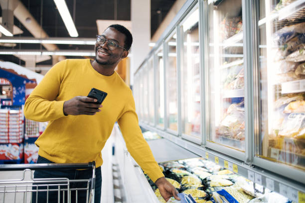 istock Man shopping for groceries 1837356155