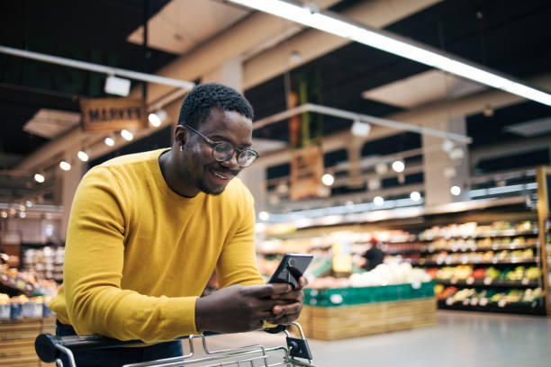 istock Man shopping for groceries 1837360858