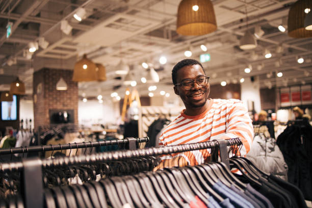 istock Young black man at shopping 1837386103