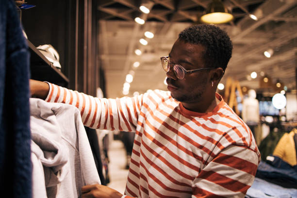 istock Young black man at shopping 1837389902