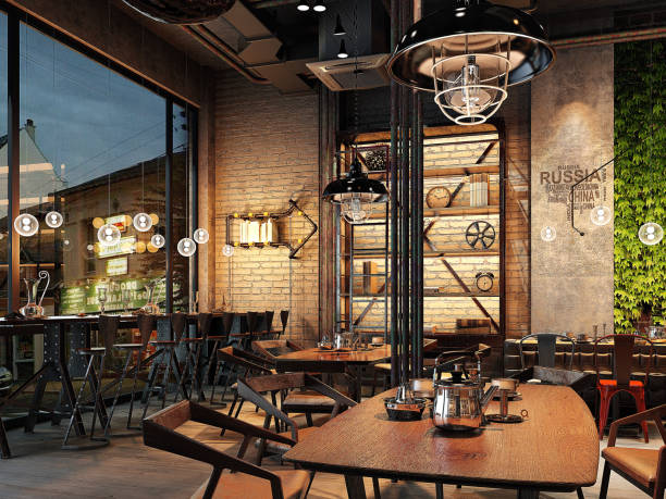 istock 3D render of cafetaria and restaurant 1837403553
