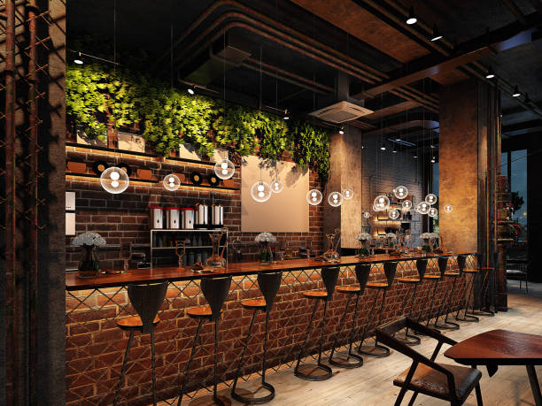 istock 3D render of cafetaria and restaurant 1837406818