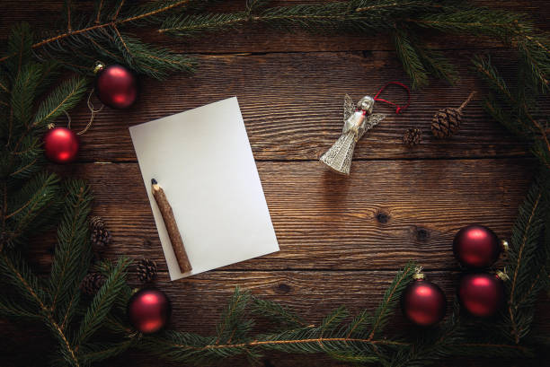 istock Christmas letter to Santa. Space for text 1837413755