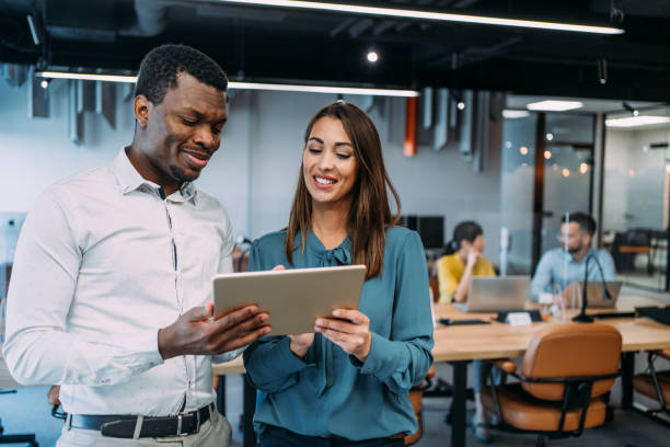 istock Business people in the office. 1837427354