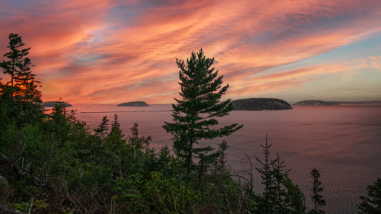 Sunset at Bar Harbor, Maine