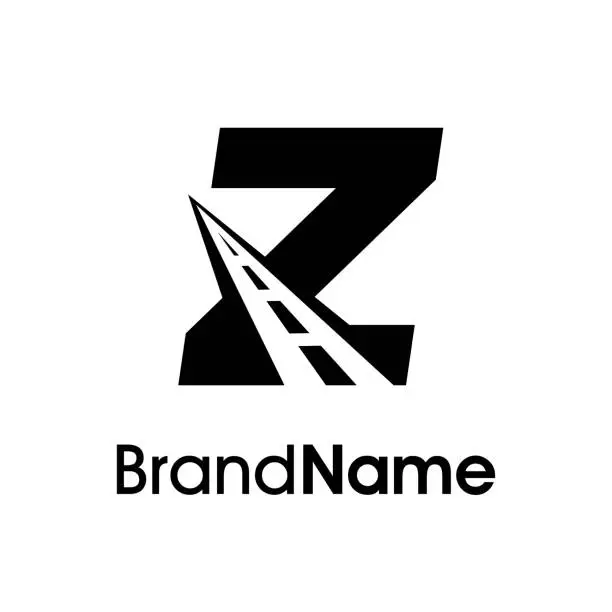 Vector illustration of Minimalist Initial Z Way Logo