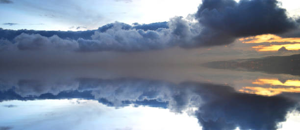 istock a reflection of a sunset in a lake 1837488764