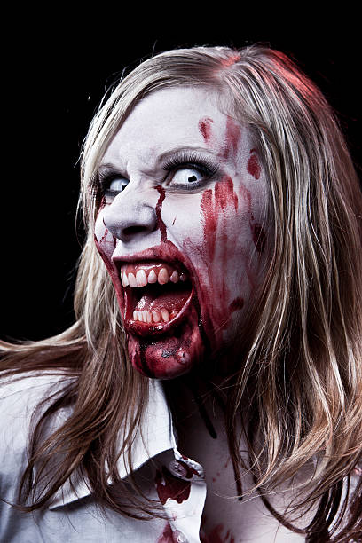istock Zombie-like woman portrait 183751122