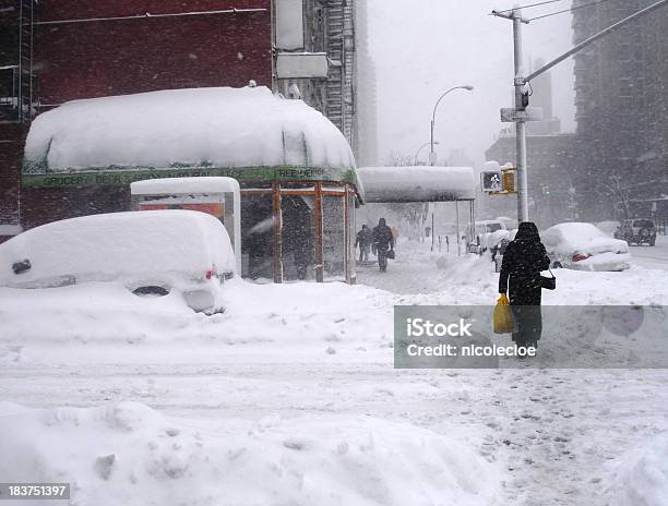 Nyc Blizzard Stock Photo - Download Image Now - Store, Blizzard, Snow