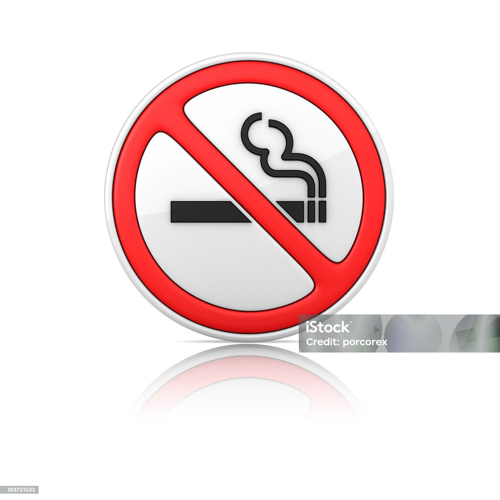 Sinal de alerta, não fumantes - Foto de stock de Placa de Proibido Fumar royalty-free