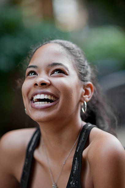 istock Attractive African American Woman Laughing 183751934