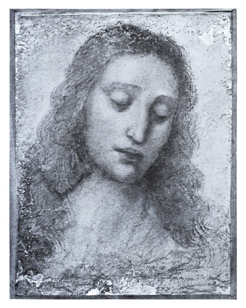 istock Head of Jesus Christ study of Leonardo da Vinci 1837520673