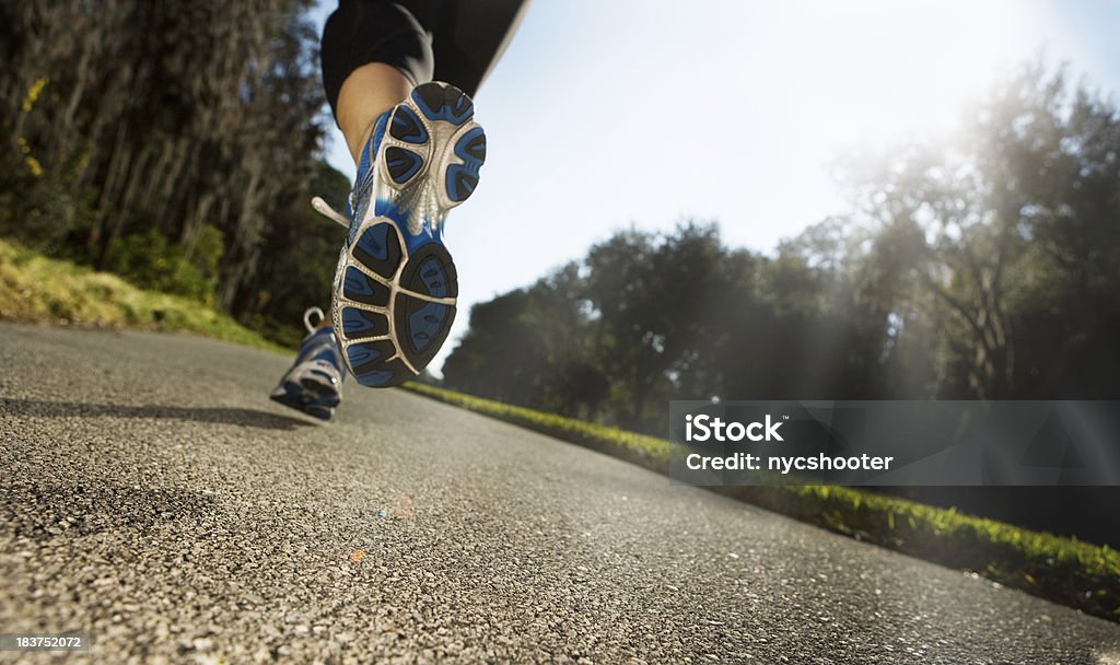 Morgen Lauf - Lizenzfrei Rennen - Körperliche Aktivität Stock-Foto
