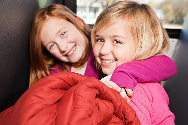 istock Young Friends on Bus With Sleeping Bag Going to Camp 183752257