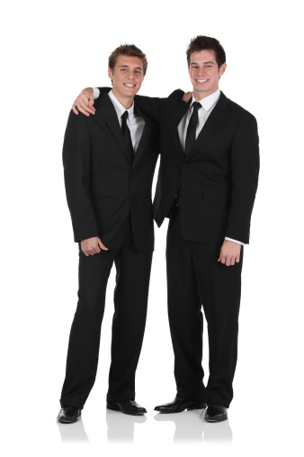 Two Businessmern standing with their arm aroundhttp://www.twodozendesign.info/i/1.png