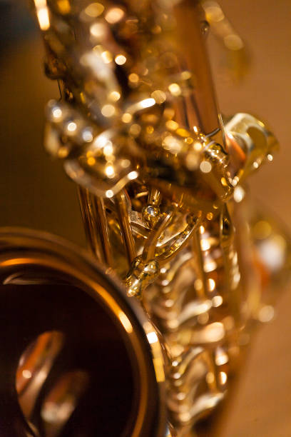 istock Big close-up of a saxophone 1837538238