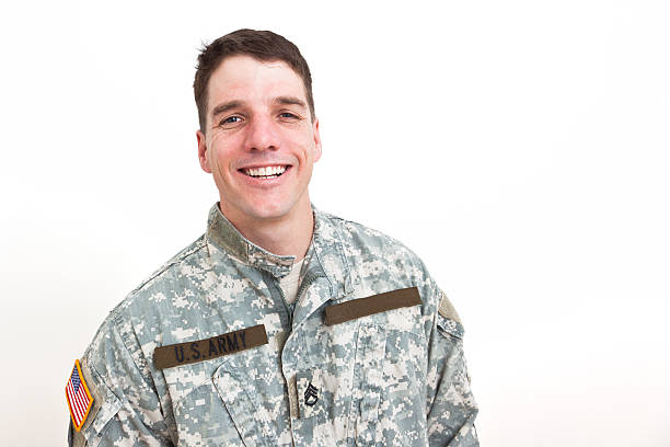 istock Happy American Soldier 183753944